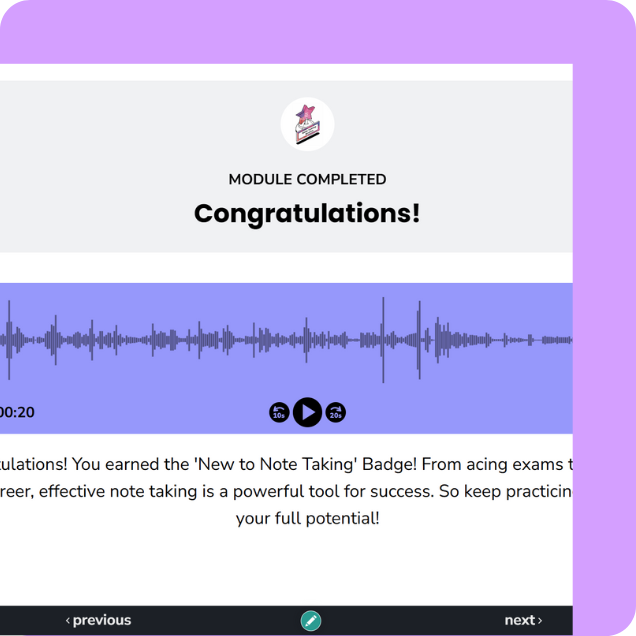 Confident Notetakers Masterclass - congrats