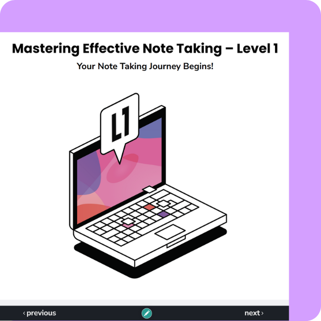 Confident Notetakers Masterclass - journey begins
